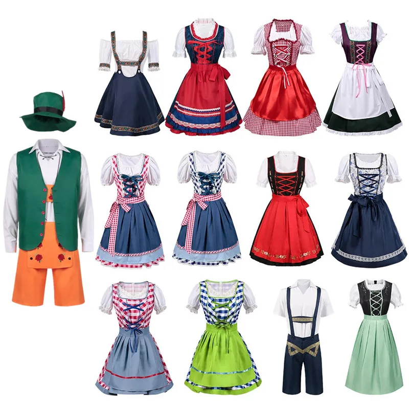Munich Beer Festival Costume Unisex Halloween Stage Dress Maid Dress Women's Clothing Ethnic Stage Costume Female Version
Munich Beer Festival Costume Unisex Halloween Stage Dress Maid Dress Women's Clothing Ethnic Stage Costume Female Version