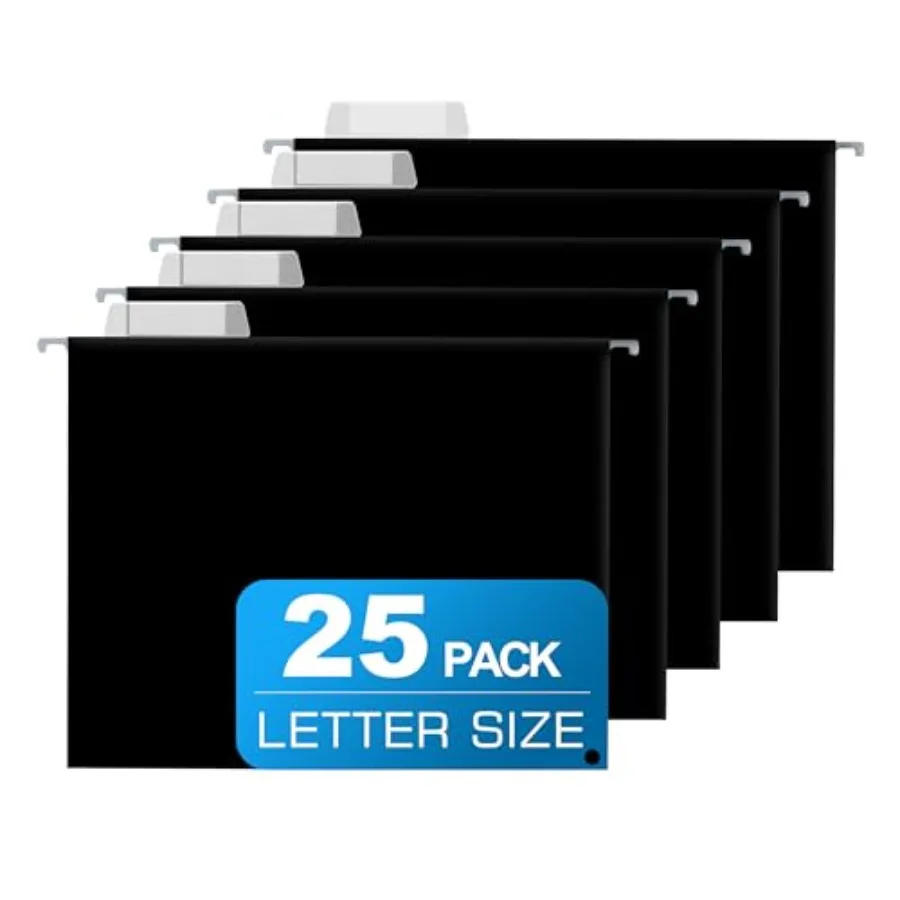 Hanging File Folders, Letter Size File Folder, Designed for Bulky Files, Filing Cabinet, 1/5 Adjustable Tabs for Office, School
Hanging File Folders, Letter Size File Folder, Designed for Bulky Files, Filing Cabinet, 1/5 Adjustable Tabs for Office, School