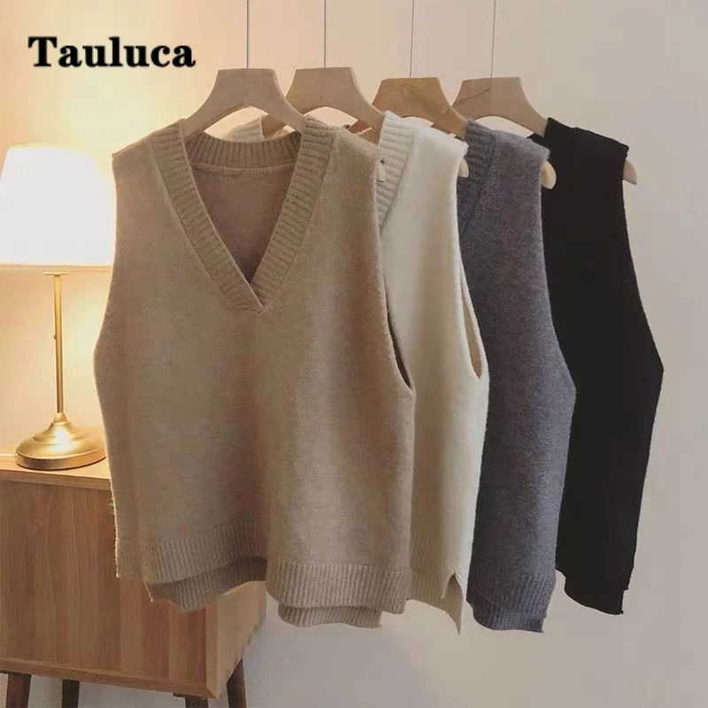 Korean Version Women V Neck Knitted Sweater Vest Autumn Winter Loose Sleeveless Fashion Streetwear Casual Waistcoat Oversize 2XL
Korean Version Women V Neck Knitted Sweater Vest Autumn Winter Loose Sleeveless Fashion Streetwear Casual Waistcoat Oversize 2XL