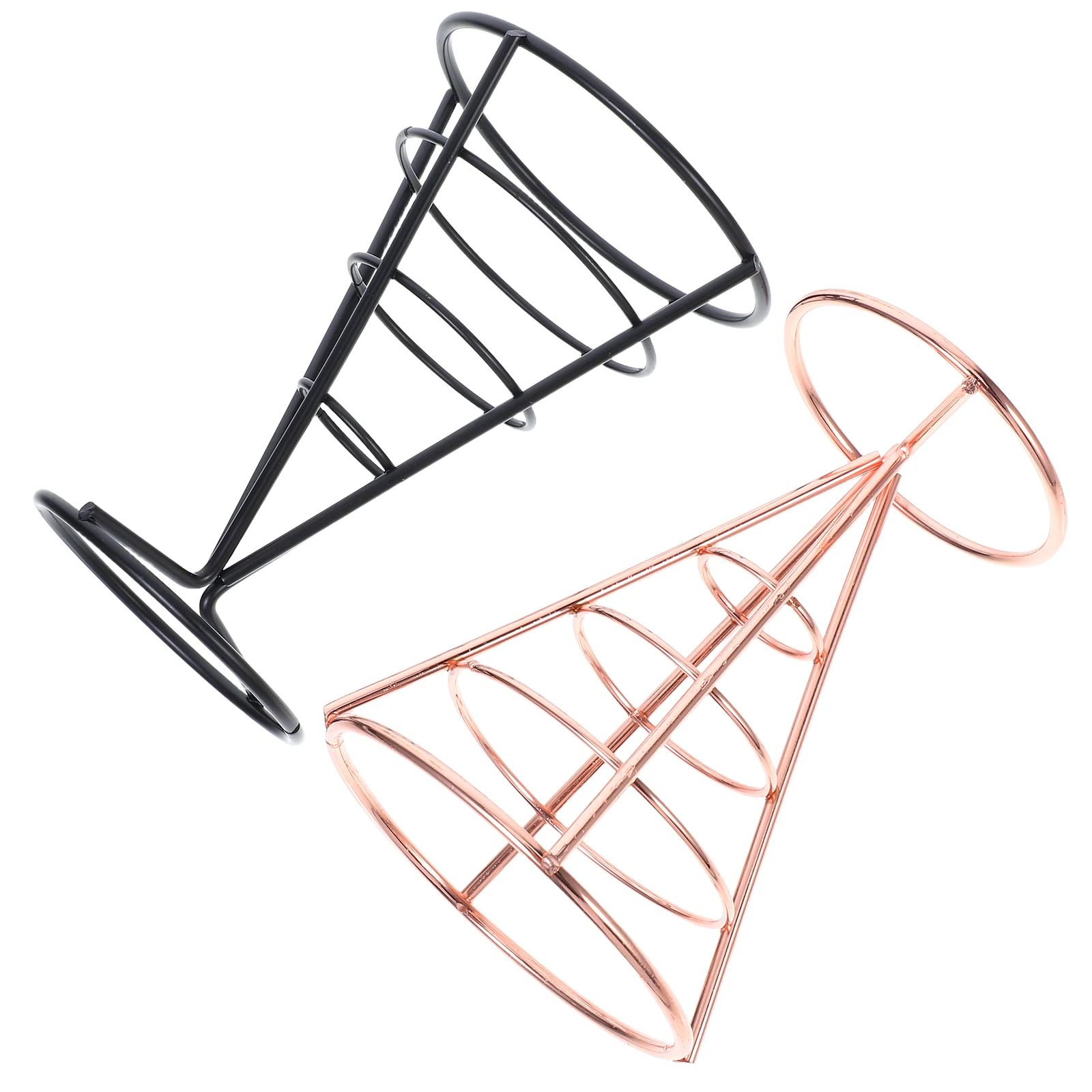 2pcs French Fries Cone Holder Stainless Steel Snack Display Stand Creative Hollow Design For Fries Chips Onion Rings Party
2pcs French Fries Cone Holder Stainless Steel Snack Display Stand Creative Hollow Design For Fries Chips Onion Rings Party