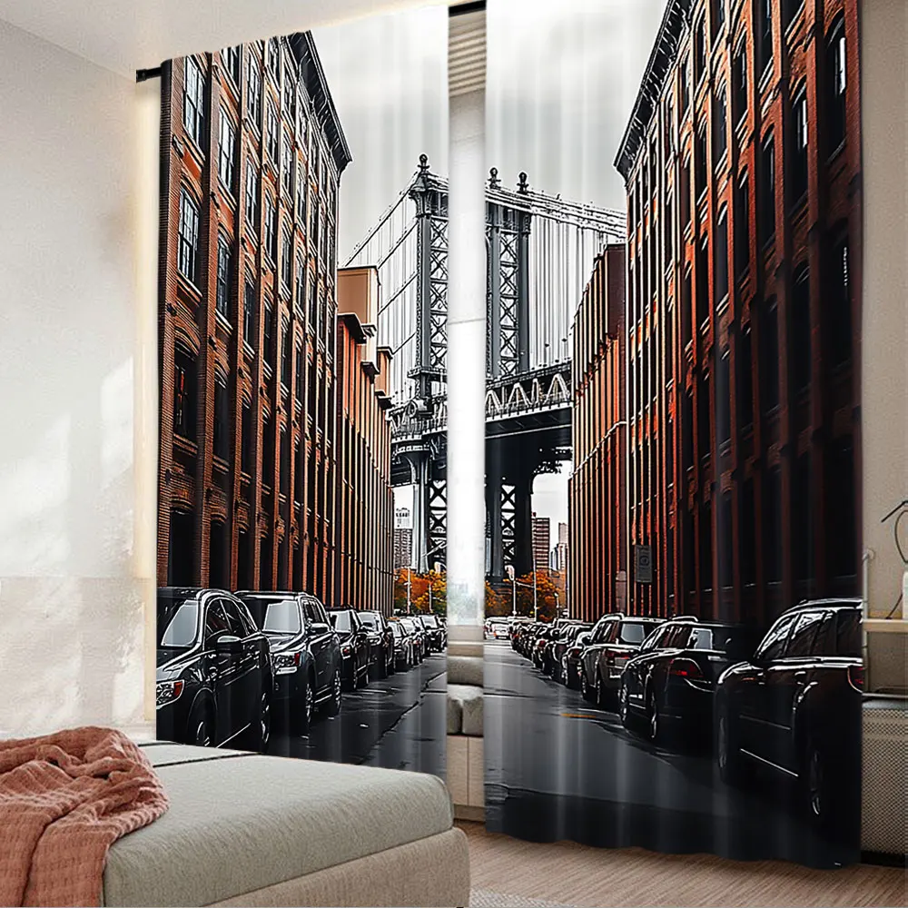 2Pcs City Curtain Manhattan Street Brooklyn Bridge Suitable For Living Room Bedroom And Many Other Occasions
2Pcs City Curtain Manhattan Street Brooklyn Bridge Suitable For Living Room Bedroom And Many Other Occasions