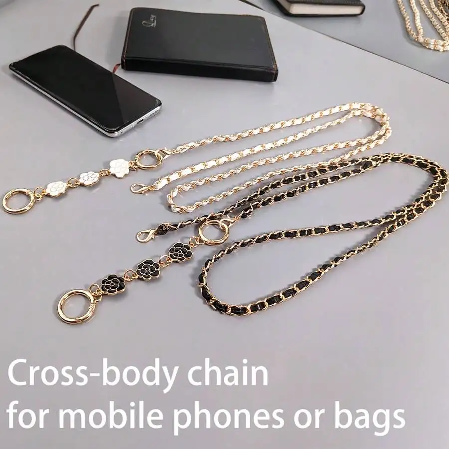 PU Leather Crossbody Chain Strap For Mobile Phone Or Handbag 136.5cm
PU Leather Crossbody Chain Strap For Mobile Phone Or Handbag 136.5cm