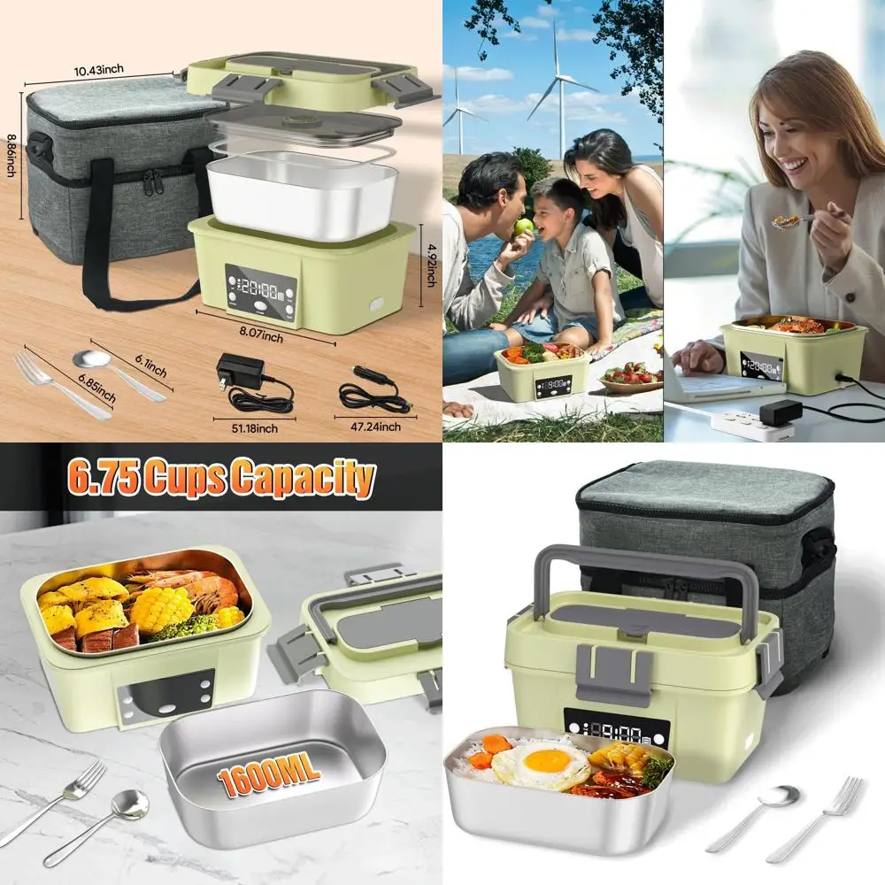 Портативный перезаряжаемый электрический ланч-бокс, чашки 6,75, автоматический подогреватель еды до 212 ° F, идеально подходит для офиса, путешествий, на открытом воздухе (бледовый)
Портативный перезаряжаемый электрический ланч-бокс, чашки 6,75, автоматический подогреватель еды до 212 ° F, идеально подходит для офиса, путешествий, на открытом воздухе (бледовый)