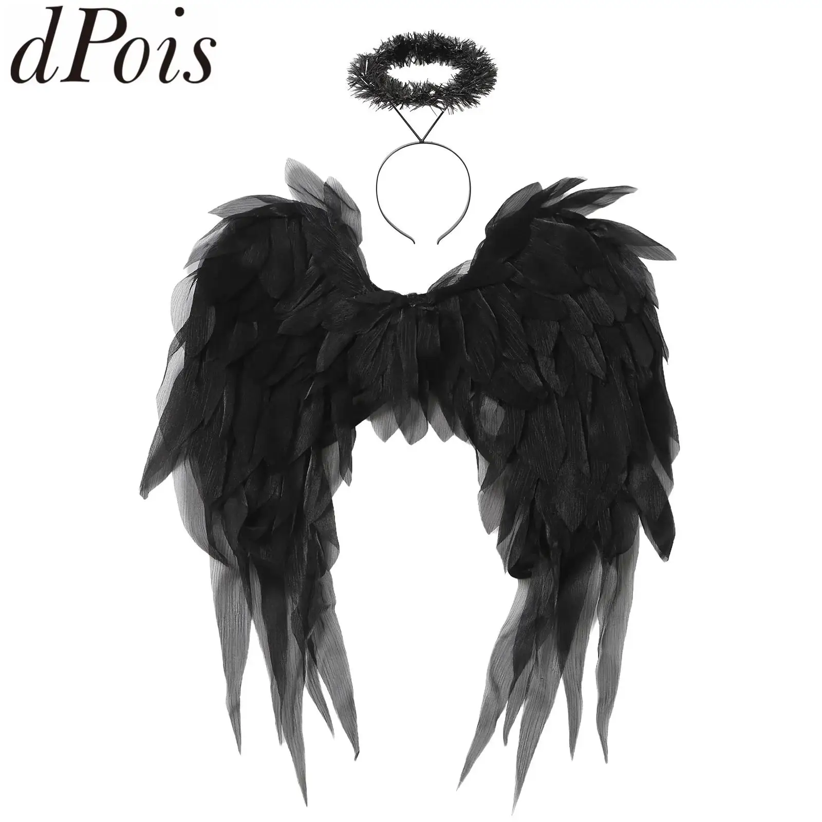 Women Girls Realistic Eugene Yarn Angel Feather Wings with Headband Costume Accessory Party Supply for Masquerade Photography
Women Girls Realistic Eugene Yarn Angel Feather Wings with Headband Costume Accessory Party Supply for Masquerade Photography