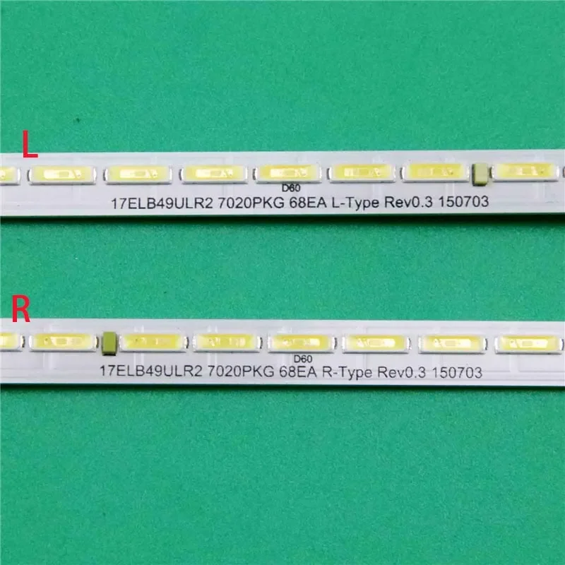 Комплекты новых светодиодных панелей освещения телевизора 17ELB49ULR2 7020PKG 68EA L/R-Type Rev0.3 30092328 (9) Ленты для матричных досок с подсветкой 
Комплекты новых светодиодных панелей освещения телевизора 17ELB49ULR2 7020PKG 68EA L/R-Type Rev0.3 30092328 (9) Ленты для матричных досок с подсветкой