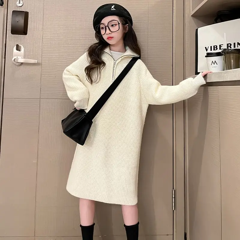 Girl Dress 2023 New Autumn Winter Korean Fashion Style Sweater Dress Baby Girl Knitted Princess Dress Girls Casual Dresses
Girl Dress 2023 New Autumn Winter Korean Fashion Style Sweater Dress Baby Girl Knitted Princess Dress Girls Casual Dresses