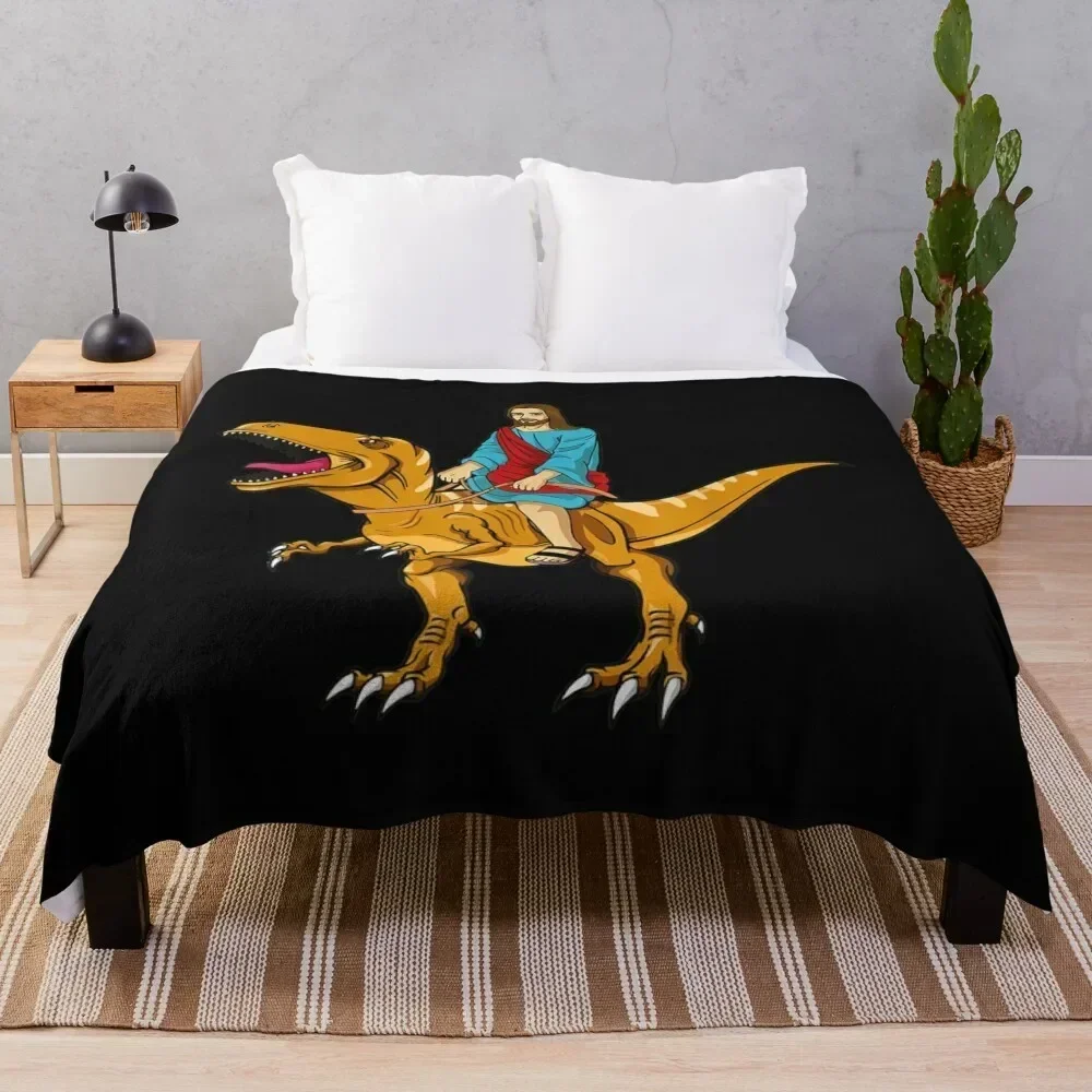 Funny Parody Jesus Riding Dinosaur Cute meme dino Throw Blanket Warm Flannel Blanket for Couch Chair Bedroom
Funny Parody Jesus Riding Dinosaur Cute meme dino Throw Blanket Warm Flannel Blanket for Couch Chair Bedroom