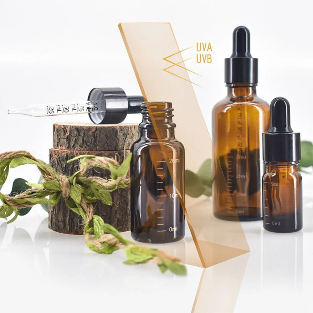 Dropper Bottles with Scale 5ml-100ml Reagent Eye Drop Amber Glass Aromatherapy Liquid Pipette Bottle Refillable Bottles Travel
Dropper Bottles with Scale 5ml-100ml Reagent Eye Drop Amber Glass Aromatherapy Liquid Pipette Bottle Refillable Bottles Travel