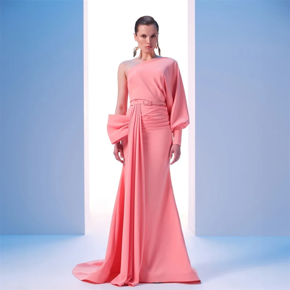 Customized Evening Gown Saudi Arabia Dearin One-shoulder A-line Floor Length Skirts Shirred Draped Bespoke Occasion Dresses Form
Customized Evening Gown Saudi Arabia Dearin One-shoulder A-line Floor Length Skirts Shirred Draped Bespoke Occasion Dresses Form