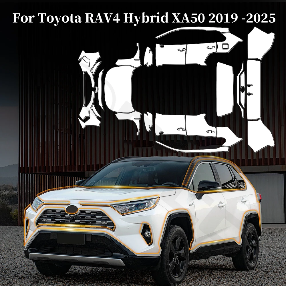 For Toyota RAV4 Hybrid XA50 2019-2025 TPU Paint Protection Film Car Body Anti-scratch Clear Bra Pre-cut PPF Resistant Invisible 
For Toyota RAV4 Hybrid XA50 2019-2025 TPU Paint Protection Film Car Body Anti-scratch Clear Bra Pre-cut PPF Resistant Invisible