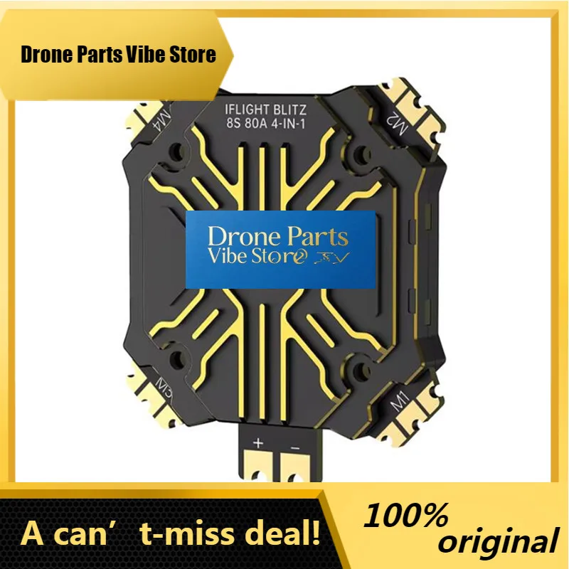 Drone PartsiFlight BLITZ E80A E80 Pro 4-IN-1 ESC With CNC Alum Cover Or Without CNC Cover With 35x35mm Mounting Holes For FPV Pa
Drone PartsiFlight BLITZ E80A E80 Pro 4-IN-1 ESC With CNC Alum Cover Or Without CNC Cover With 35x35mm Mounting Holes For FPV Pa