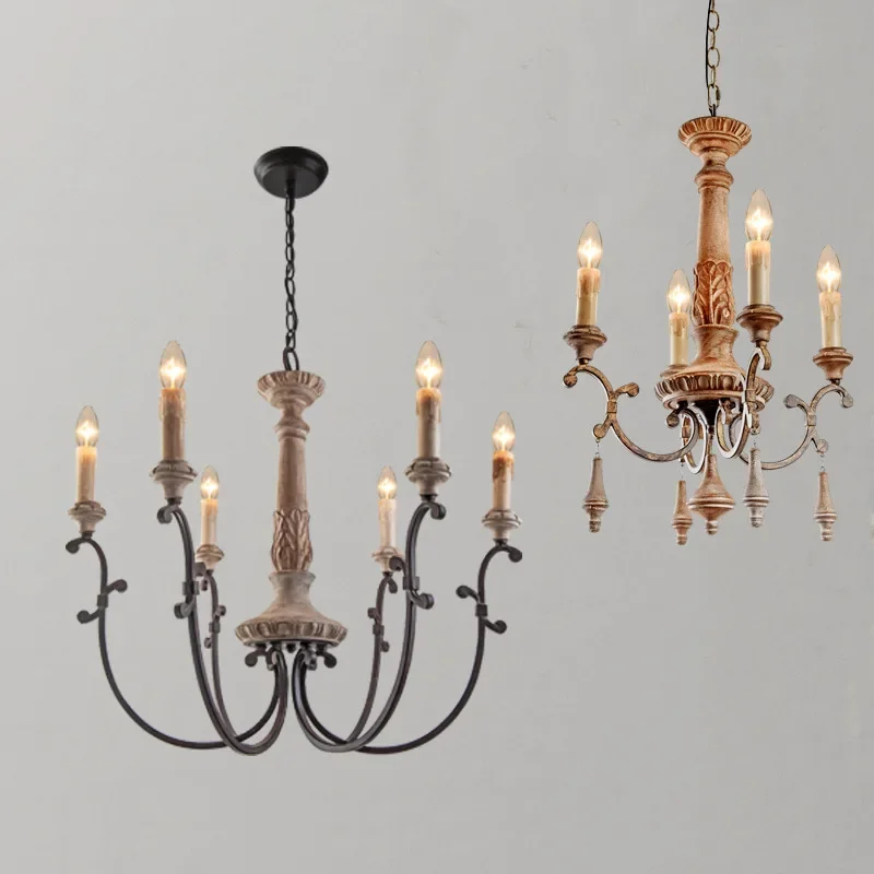 American Vintage Wood Carving Chandelier Nordic Living Room Dining Room Bedroom Study Room Dining Iron Decor Pendant Light
American Vintage Wood Carving Chandelier Nordic Living Room Dining Room Bedroom Study Room Dining Iron Decor Pendant Light