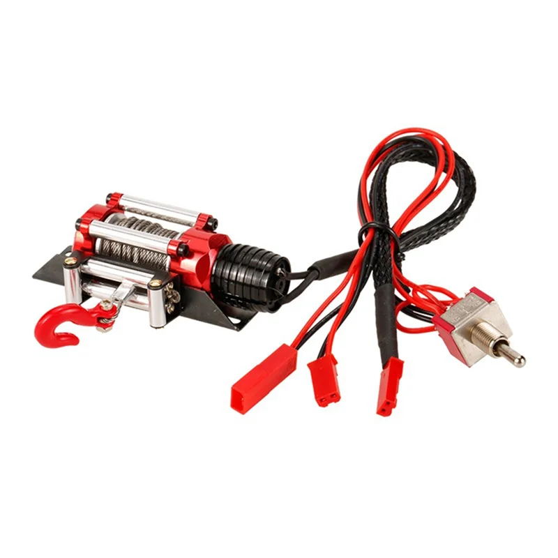 ABJA-RC Car Upgrade Metal Automatic Simulated Winch With Switch For 1/10 RC Crawler Car Axial SCX10 RC4WD D90 RC Accessories
ABJA-RC Car Upgrade Metal Automatic Simulated Winch With Switch For 1/10 RC Crawler Car Axial SCX10 RC4WD D90 RC Accessories