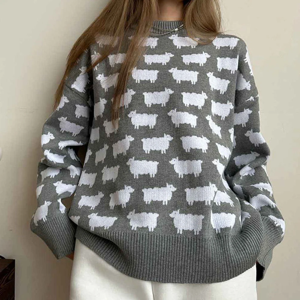 Mia Muse Boutique женский свитер осень-зима молодежный мультяшный графический полный принт в рубчик вязаный свитер с длинными рукавами и круглым вырезом повседневный свитер
Mia Muse Boutique женский свитер осень-зима молодежный мультяшный графический полный принт в рубчик вязаный свитер с длинными рукавами и круглым вырезом повседневный свитер