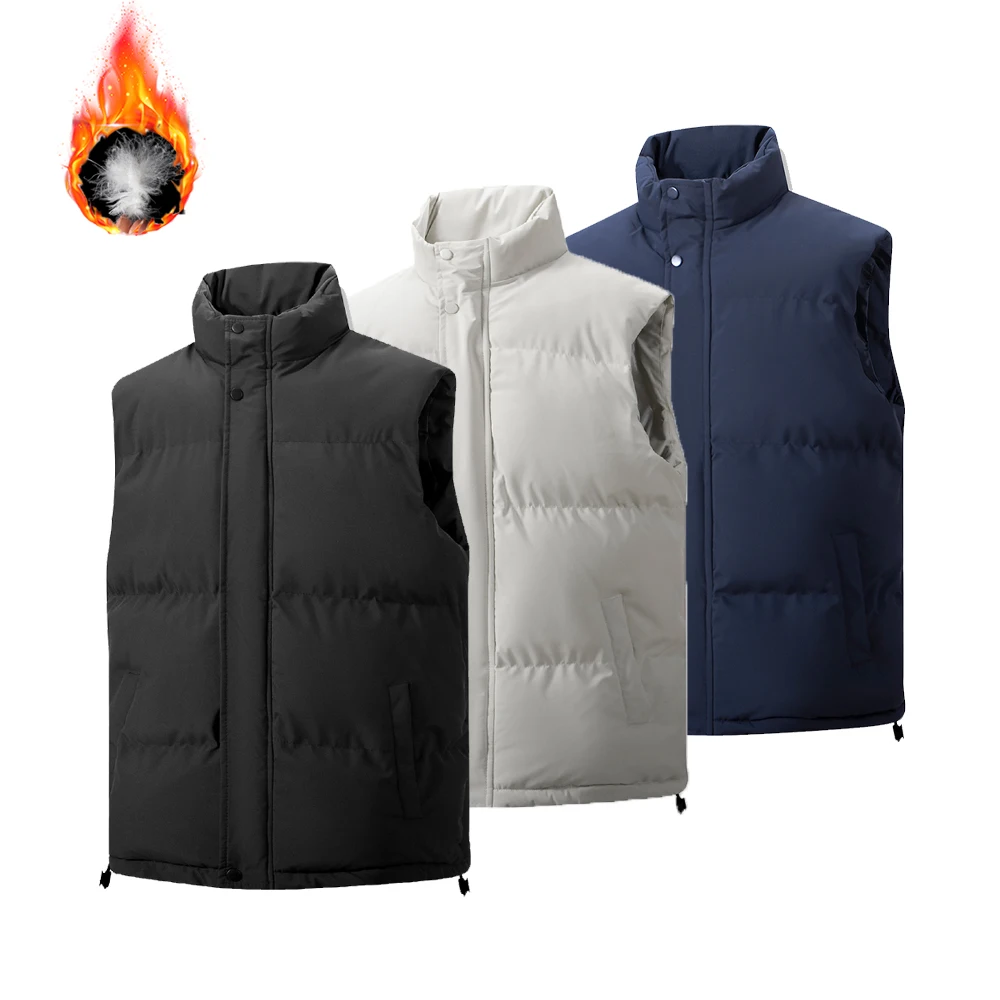 Men Vest Jacket Men Slim Fit Stand Collar Sleeveless Puffer Jackets Spring Autumn Casual Waistcoat Men Warm Coat
Men Vest Jacket Men Slim Fit Stand Collar Sleeveless Puffer Jackets Spring Autumn Casual Waistcoat Men Warm Coat