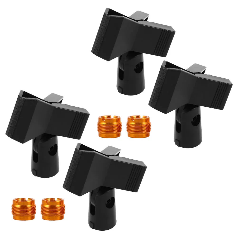 4 pcs Microphone Clip Stand Holder Universal Mount Clamp Adapter for Wired Wireless Mics U Shaped Metal Thread Spring Loaded
4 pcs Microphone Clip Stand Holder Universal Mount Clamp Adapter for Wired Wireless Mics U Shaped Metal Thread Spring Loaded