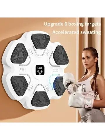 Nova máquina de boxe de música inteligente adulto/crianças esportes fitness boxe trainer exercício em casa treinamento resposta boxe alvo parede