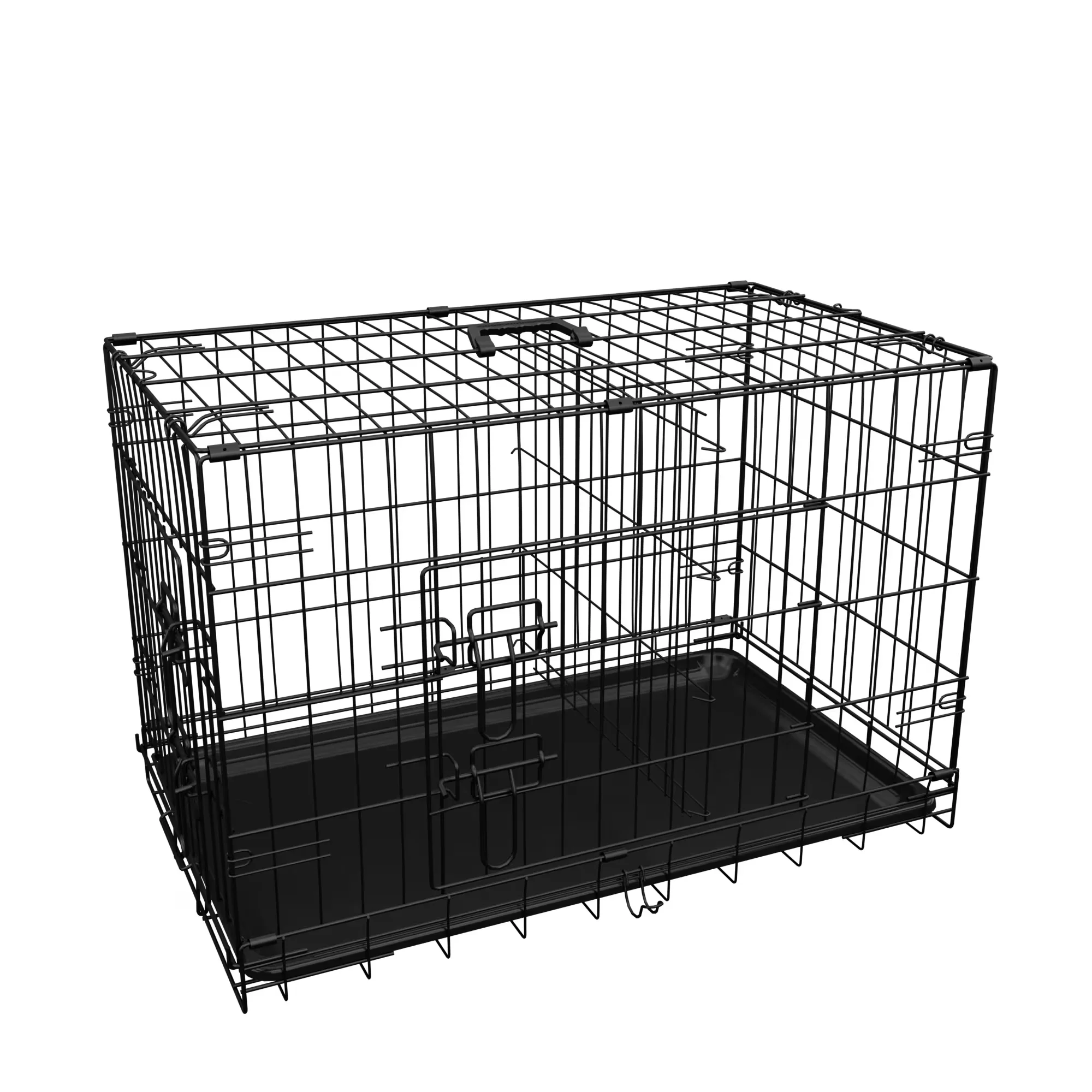 Folding Metal Dog Crate, Double Door Pet Cage with Divider Panel, Removable Tray & Handle, Portable Kennel for Small Medium Dogs, 36.5" L x 22.6" W x 24.8" H
Folding Metal Dog Crate, Double Door Pet Cage with Divider Panel, Removable Tray & Handle, Portable Kennel for Small Medium Dogs, 36.5" L x 22.6" W x 24.8" H