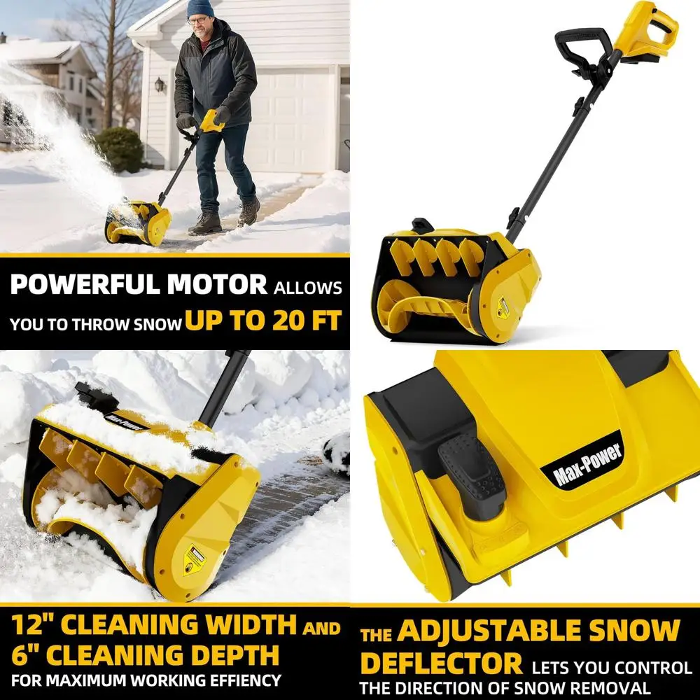 12-дюймовая беспроводная лопата для снега шириной 6 дюймов, совместимость с MAX, 20 В, бросок 20 футов, легкий электрический вентилятор, только инструмент
12-дюймовая беспроводная лопата для снега шириной 6 дюймов, совместимость с MAX, 20 В, бросок 20 футов, легкий электрический вентилятор, только инструмент