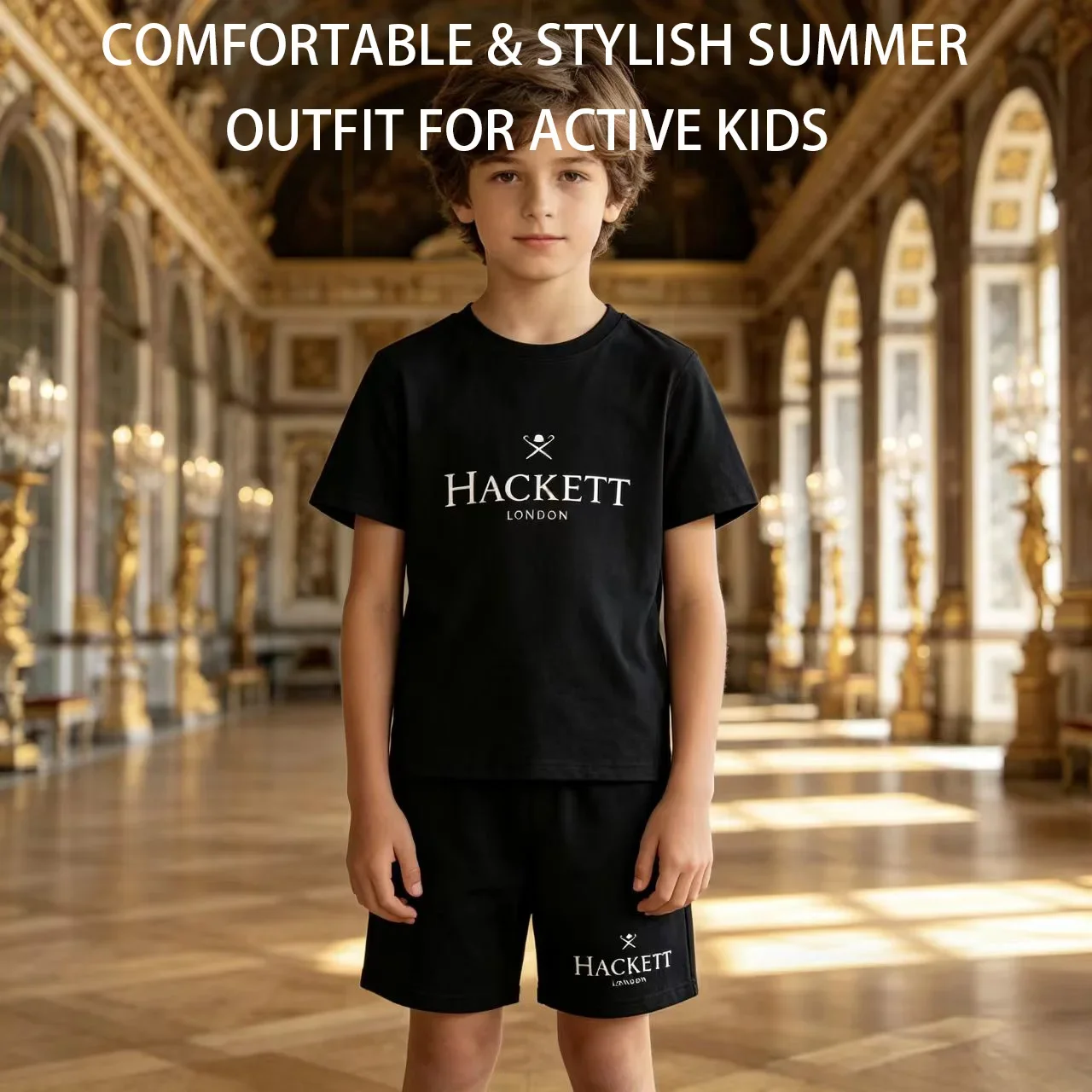 Kids Trendy Simple Letter Print Summer Fashion Breathable Tees+Shorts 2pcs Sportsuits 3-13 Years Boys Girls Outfits Clothes Sets
Kids Trendy Simple Letter Print Summer Fashion Breathable Tees+Shorts 2pcs Sportsuits 3-13 Years Boys Girls Outfits Clothes Sets