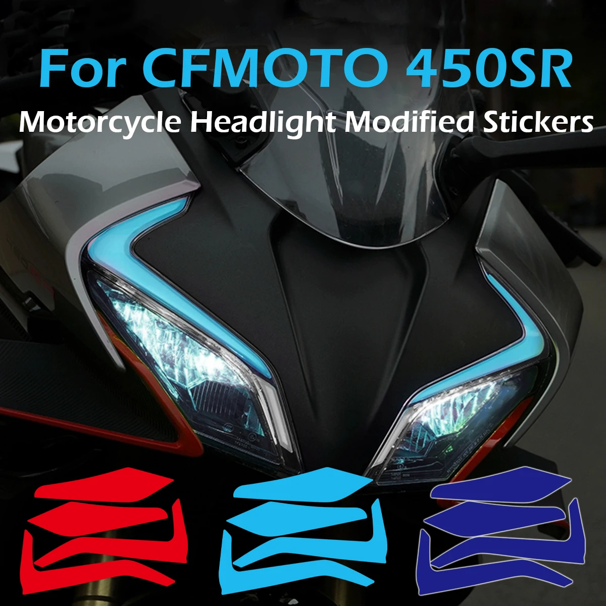 For CFMOTO 450SR 450 SR Headlight Protection Film Motorcycle Fairing Head Stickers Moto Light Eyebrow Body Decals Accessories
For CFMOTO 450SR 450 SR Headlight Protection Film Motorcycle Fairing Head Stickers Moto Light Eyebrow Body Decals Accessories