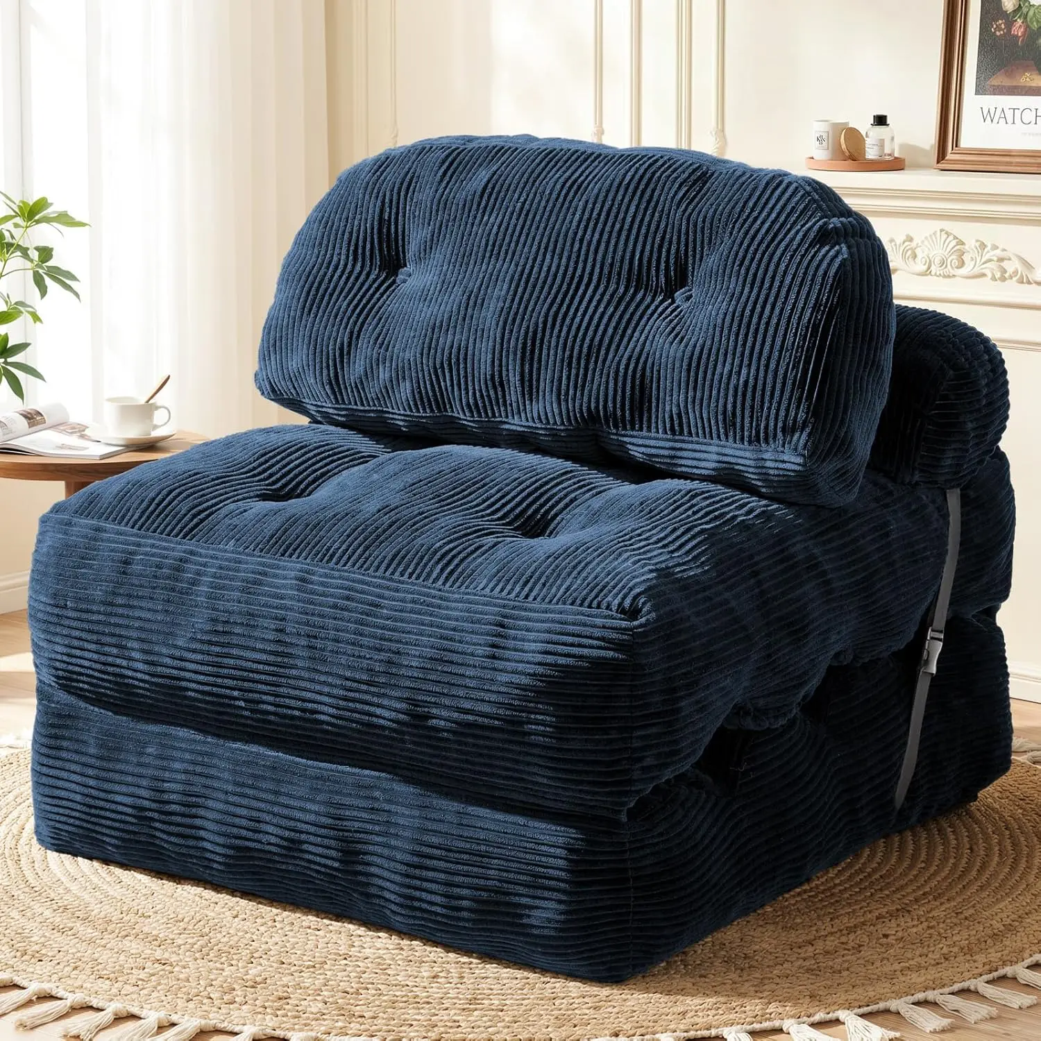 Folding Sofa Bed, Convertible Sleeper Chair with Back Support and Pillow Futon,Boneless Foldable Couch for Living Room/Guest Use
Folding Sofa Bed, Convertible Sleeper Chair with Back Support and Pillow Futon,Boneless Foldable Couch for Living Room/Guest Use