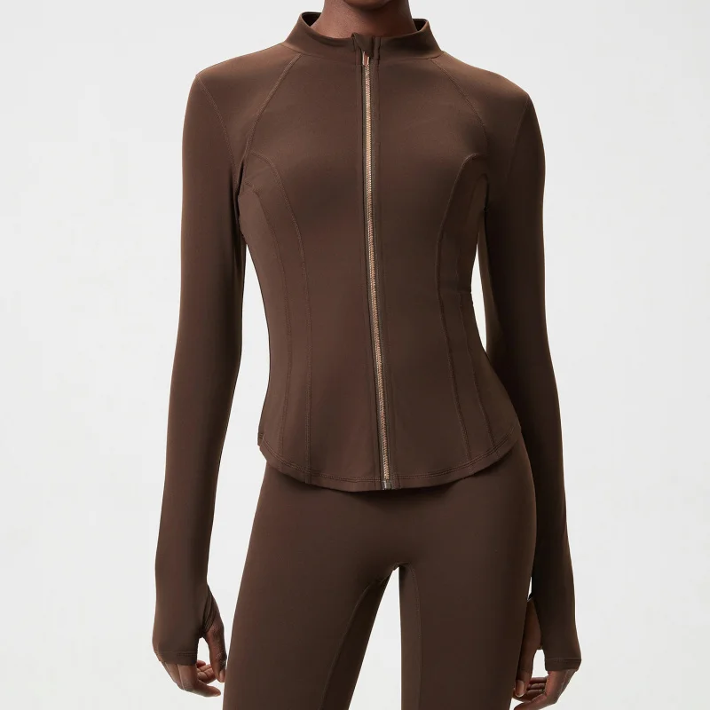 Women's Sportswear Rose Gold Zip-up Yoga Top For Women Plus Size Fitness Jacket Tight-fitting Sports Running Tops Woman Clothing
Women's Sportswear Rose Gold Zip-up Yoga Top For Women Plus Size Fitness Jacket Tight-fitting Sports Running Tops Woman Clothing
