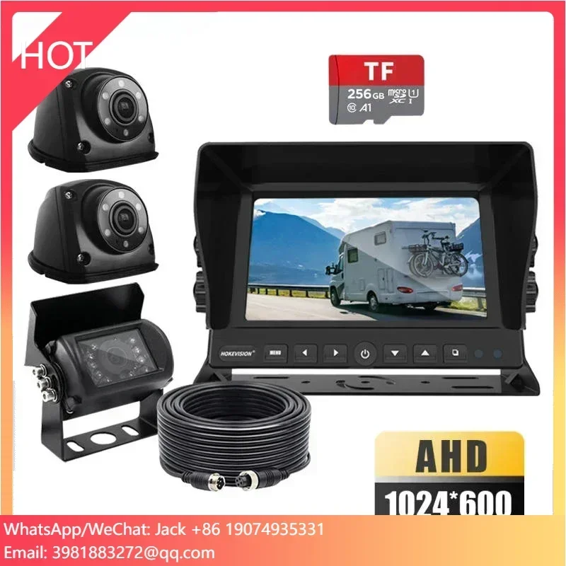 Full Hd Dvr 7inch Reverse 3 Cameras Backup Car Vehicle Security System Kit and Led Display Rearview with Sd Card for Van
Full Hd Dvr 7inch Reverse 3 Cameras Backup Car Vehicle Security System Kit and Led Display Rearview with Sd Card for Van