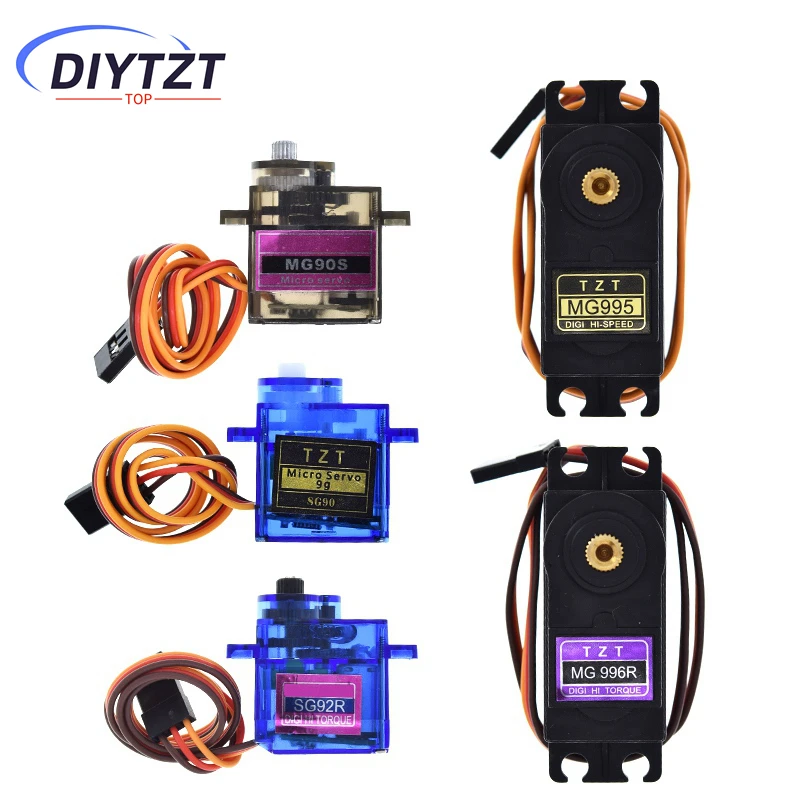 DIYTZT SG90 SG92R MG90S MG995 MG996 Сервопривод с металлической шестерней для модели вертолета, лодки для Arduino UNO DIY Механическая рука MG946R MG945R
DIYTZT SG90 SG92R MG90S MG995 MG996 Сервопривод с металлической шестерней для модели вертолета, лодки для Arduino UNO DIY Механическая рука MG946R MG945R
