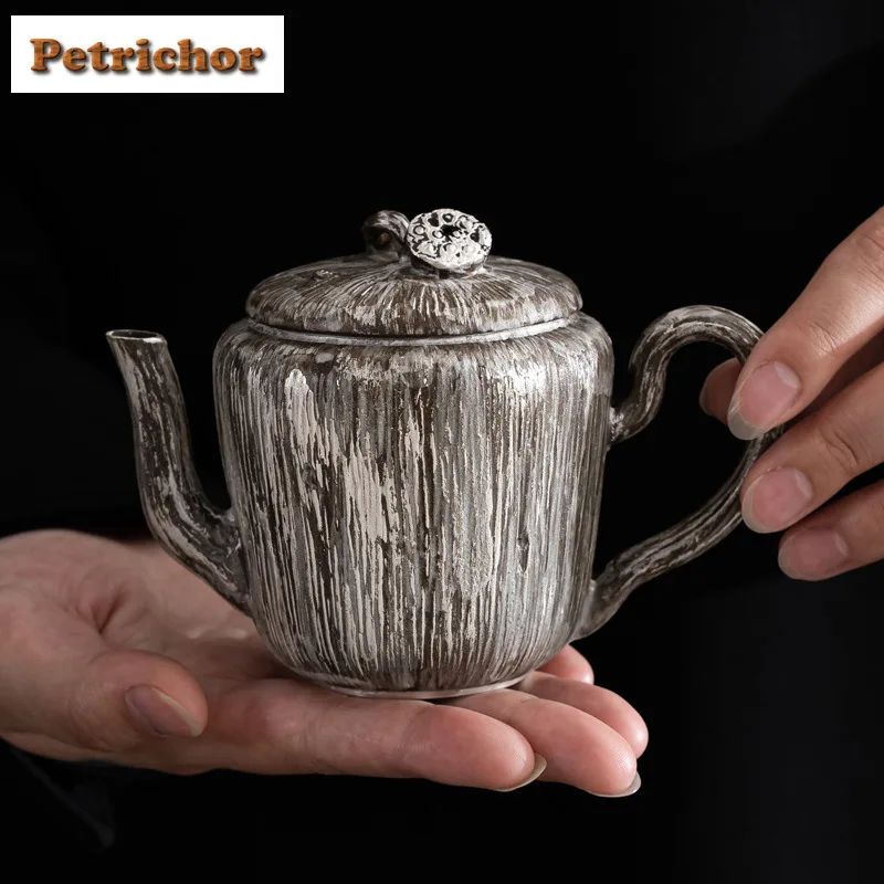 180ml Grey Silver Colorful Lotus Teapot Antique Tea Infuser Pot Tea Brewing Kettle With Ball Hole Tea Items Supplies Ornaments
180ml Grey Silver Colorful Lotus Teapot Antique Tea Infuser Pot Tea Brewing Kettle With Ball Hole Tea Items Supplies Ornaments
