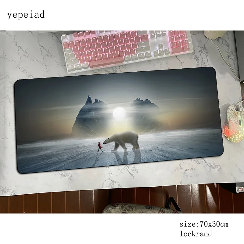 Polar Bear mouse pad 800x300x4mm mats hot sales Computer mouse mat gaming accessories cute mousepad keyboard games pc gamer
Polar Bear mouse pad 800x300x4mm mats hot sales Computer mouse mat gaming accessories cute mousepad keyboard games pc gamer