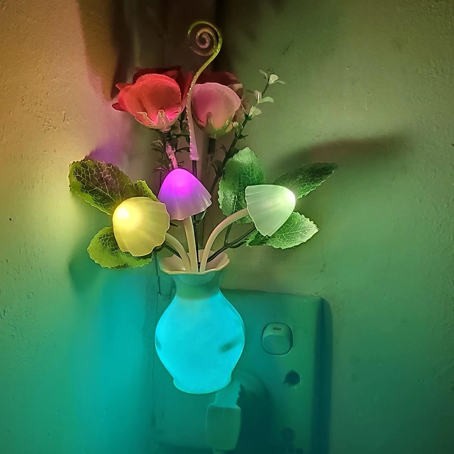 Элегантный ночник с грибами и цветком розы Soft Glow: идеальный энергосберегающий вариант для создания романтической атмосферы в спальне, ванной комнате
Элегантный ночник с грибами и цветком розы Soft Glow: идеальный энергосберегающий вариант для создания романтической атмосферы в спальне, ванной комнате