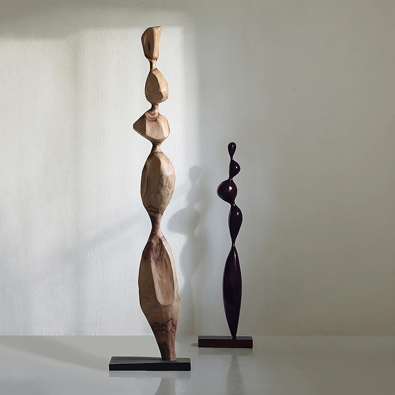 Solid wood sculpture window decoration entrance living room tea room geometric columns large floor ornament
Solid wood sculpture window decoration entrance living room tea room geometric columns large floor ornament