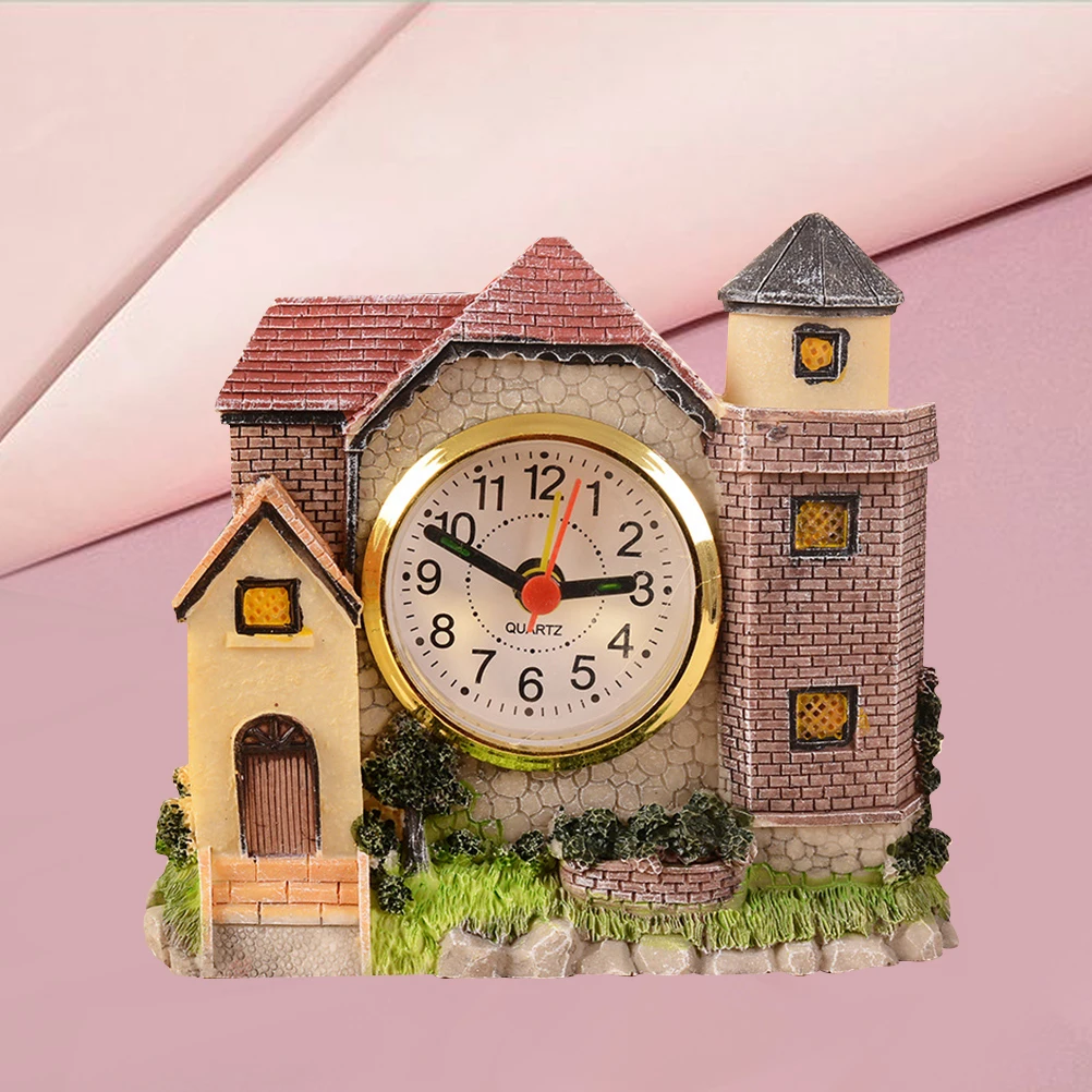 1Pcs Exquisite Castle Alarm Clock Miniature Resin Castle Shape Clock Modern Style Timepiece for Dorm Room Decoration Creative
1Pcs Exquisite Castle Alarm Clock Miniature Resin Castle Shape Clock Modern Style Timepiece for Dorm Room Decoration Creative