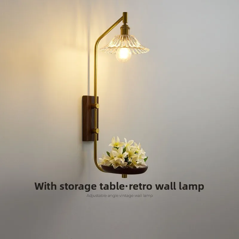 Французский винтажный настенный светильник из цельного дерева, бра в стиле ретро с полкой для спальни, прихожей, балкона, декора отеля
Французский винтажный настенный светильник из цельного дерева, бра в стиле ретро с полкой для спальни, прихожей, балкона, декора отеля