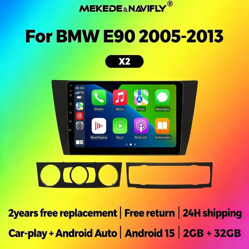 MEKEDE Android 15 Autoradio Head Unit 2 Din Car Radio For BMW 3 Series E90 E91 E92 E93 2006-2012 Stereo Player Car multimedia
MEKEDE Android 15 Autoradio Head Unit 2 Din Car Radio For BMW 3 Series E90 E91 E92 E93 2006-2012 Stereo Player Car multimedia