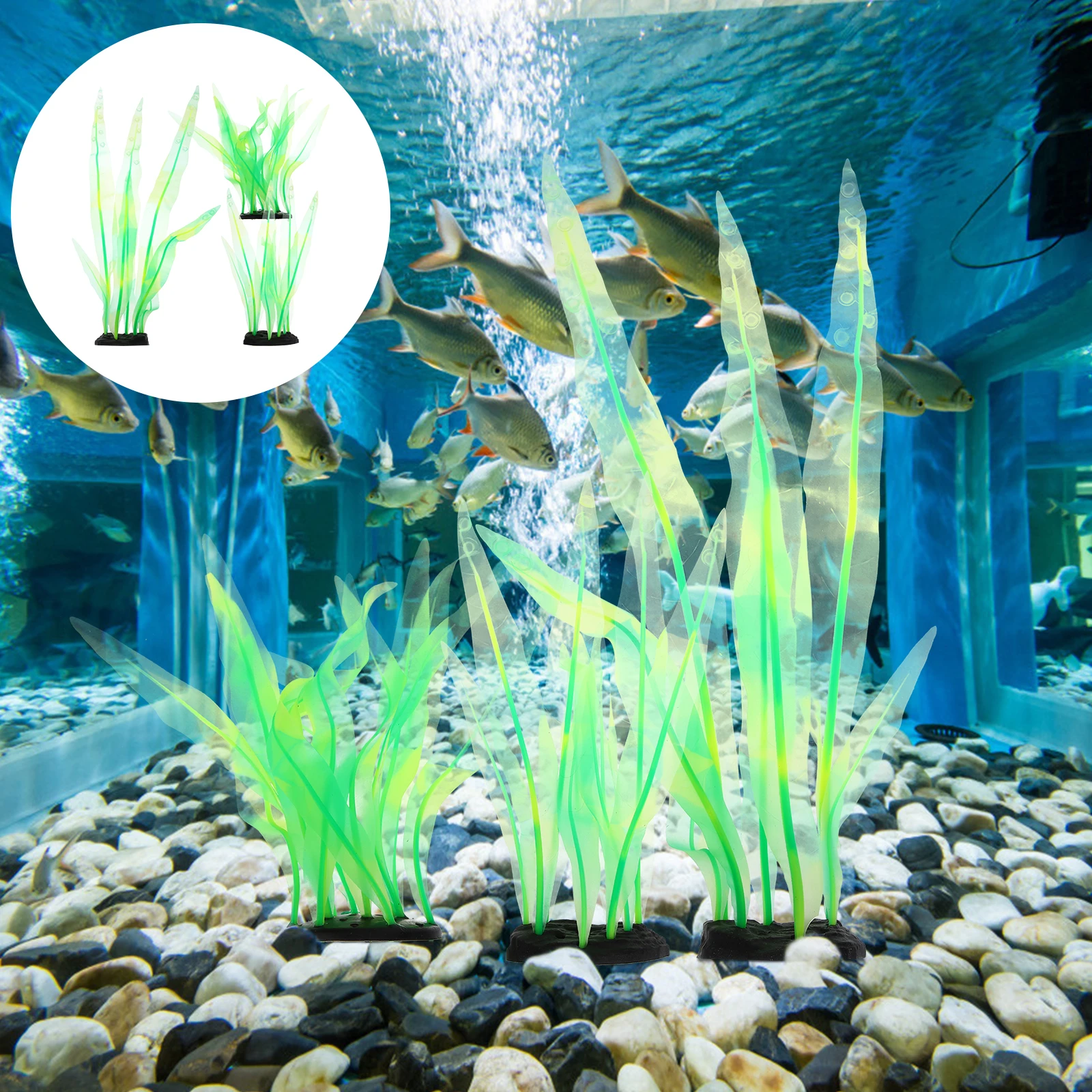 3pcs Artificial Seaweed Aquarium Plants Fake Tank Decorations Resin Tank Landscaping Decor For Aquatic Fish Hiding Place 
3pcs Artificial Seaweed Aquarium Plants Fake Tank Decorations Resin Tank Landscaping Decor For Aquatic Fish Hiding Place