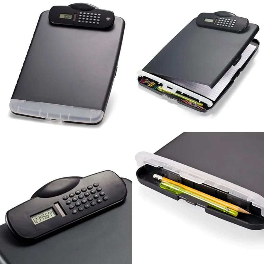 OIC Slim Clipboard Storage Box with Calculator
OIC Slim Clipboard Storage Box with Calculator