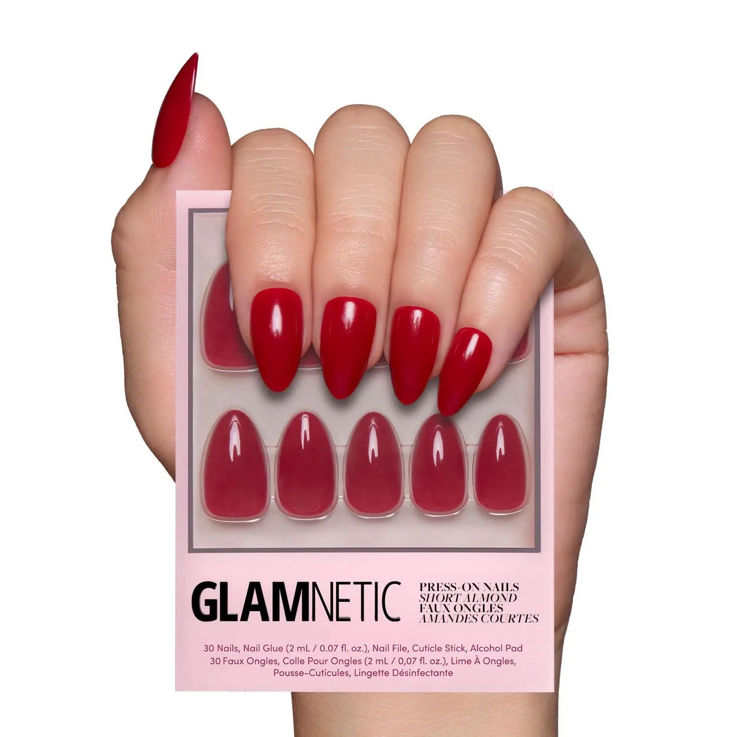 Classic Red Short Almond Press On Nails, 30 Pcs with Glue, Salon Quality for Festive Events
Classic Red Short Almond Press On Nails, 30 Pcs with Glue, Salon Quality for Festive Events