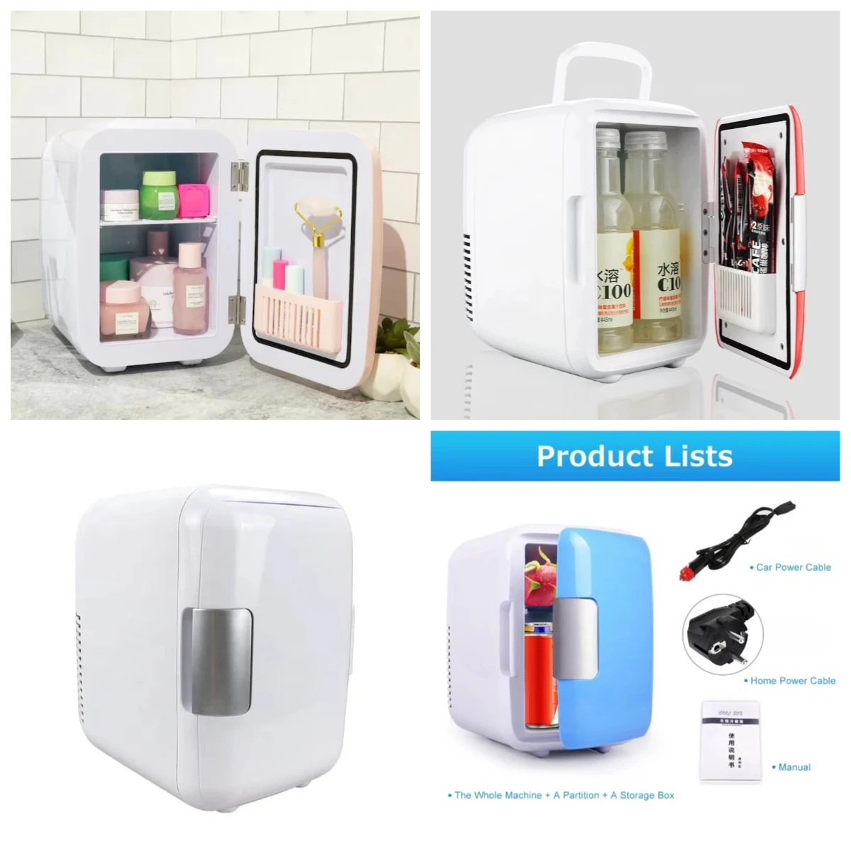 High Quality 4L/6 Cans Mini Fridge, Rapid Cooling Skincare Cooler for Bedroom & Car
High Quality 4L/6 Cans Mini Fridge, Rapid Cooling Skincare Cooler for Bedroom & Car