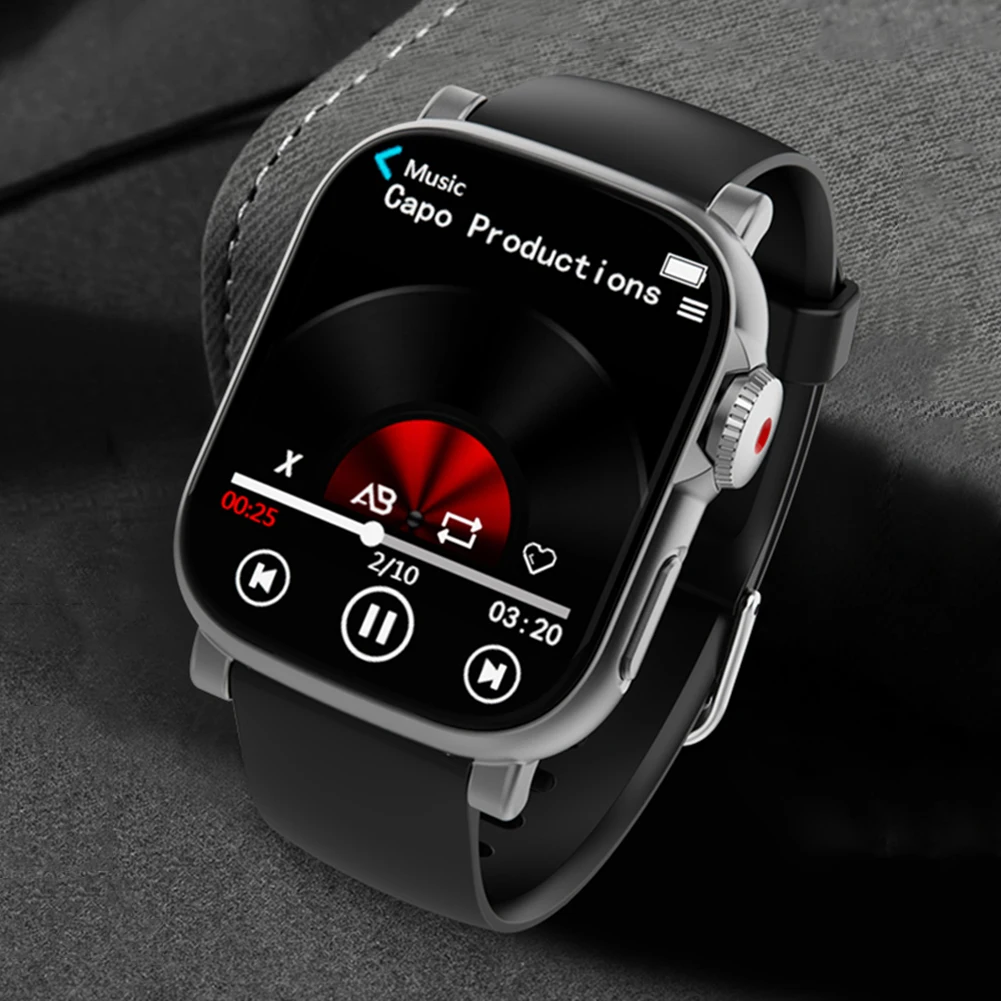 MP3 Player Watch Built-in Speaker Voice Recorder Music Player Portable Player for Sports Running & Gym
MP3 Player Watch Built-in Speaker Voice Recorder Music Player Portable Player for Sports Running & Gym