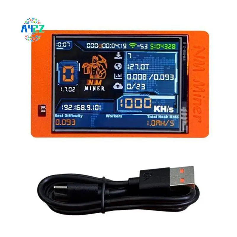 A42Z-1000KH/S Nmminer Nerdminer BTC Solo Miner 2.8 Inch Color Display Bitcoin Crypto Solo Lottery Miner Nmminer
A42Z-1000KH/S Nmminer Nerdminer BTC Solo Miner 2.8 Inch Color Display Bitcoin Crypto Solo Lottery Miner Nmminer