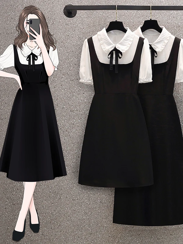 Sweet Sle plus Size Doll Collar Dr Slimming Waist Hidden Meat Bla Summer New Arrival Women's Clothing Knot X...
Sweet Sle plus Size Doll Collar Dr Slimming Waist Hidden Meat Bla Summer New Arrival Women's Clothing Knot X...