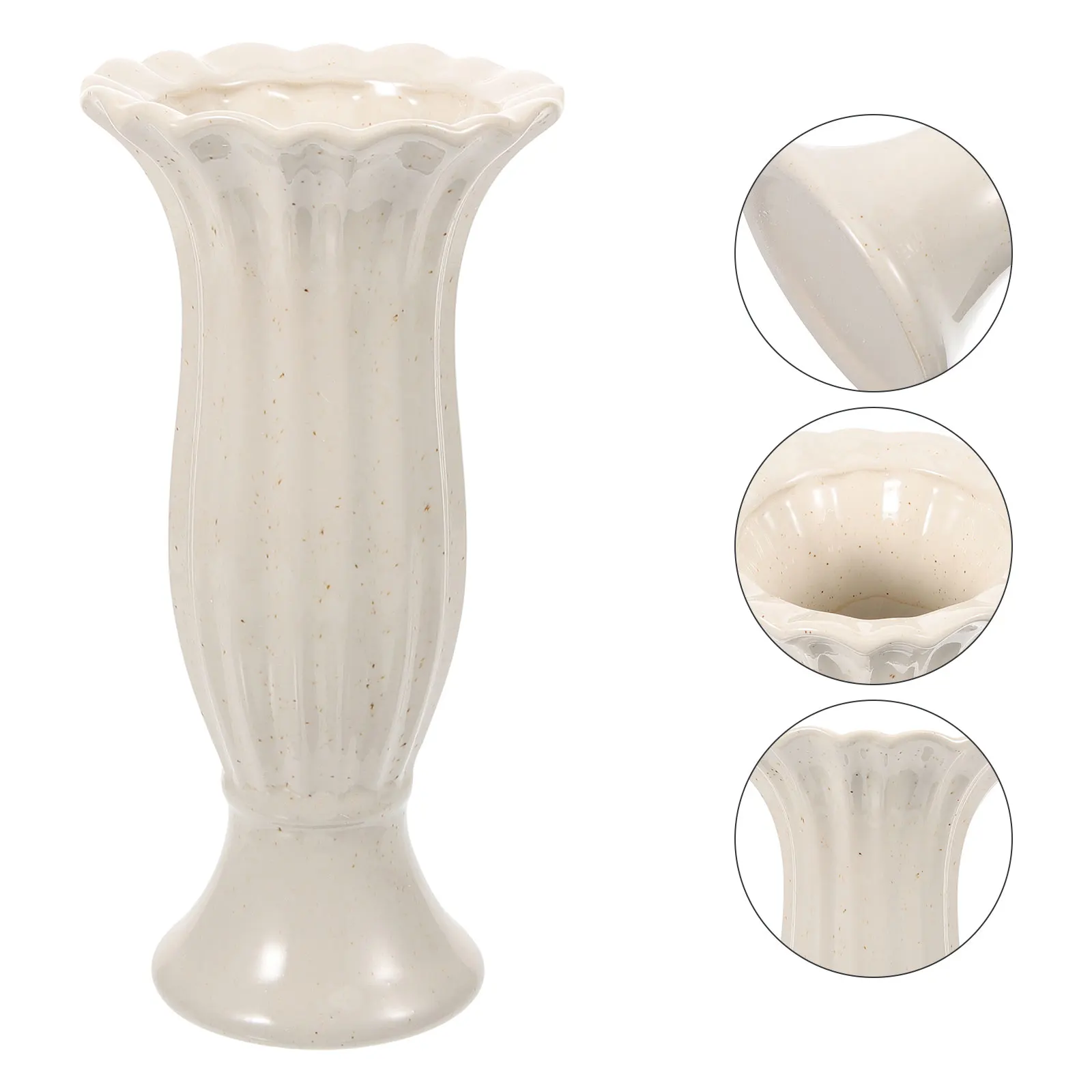 Roman Column Ceramic Vase for Cemetery Grave Decor Weather Resistant Elegant Flower Pot Memorial Urn Holder
Roman Column Ceramic Vase for Cemetery Grave Decor Weather Resistant Elegant Flower Pot Memorial Urn Holder