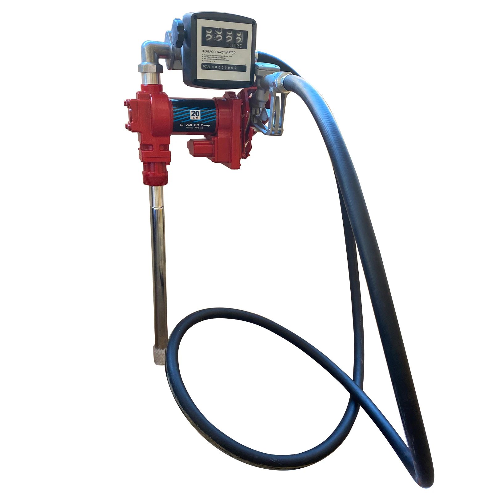 Diesel Gasoline Fuel Transfer Pump 20GPM 12V w/Oil Meter for Gas Diesel Kerosene
Diesel Gasoline Fuel Transfer Pump 20GPM 12V w/Oil Meter for Gas Diesel Kerosene