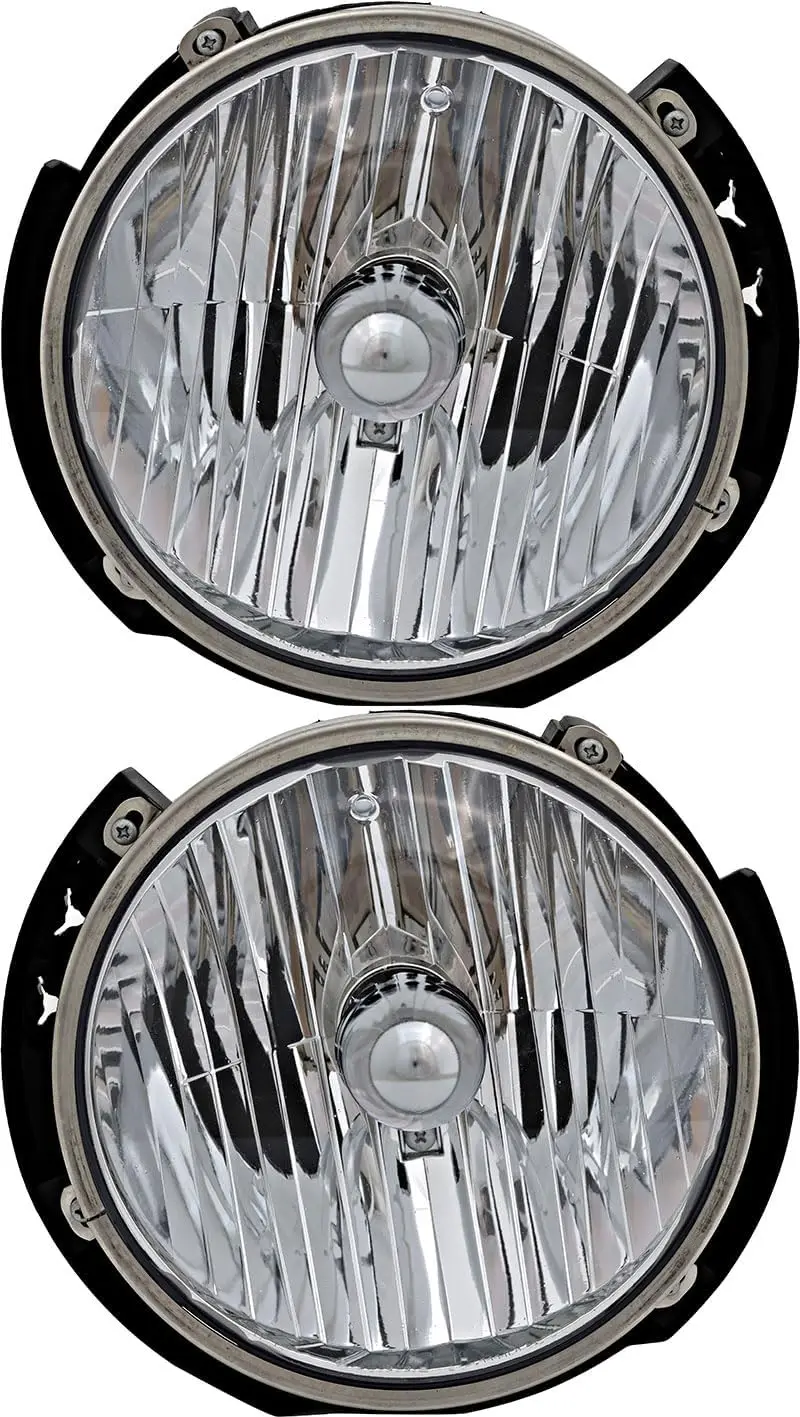 Halogen Headlight Assembly Set for 2007-2018 Models - Driver and Passenger Side Headlamps Replacement
Halogen Headlight Assembly Set for 2007-2018 Models - Driver and Passenger Side Headlamps Replacement