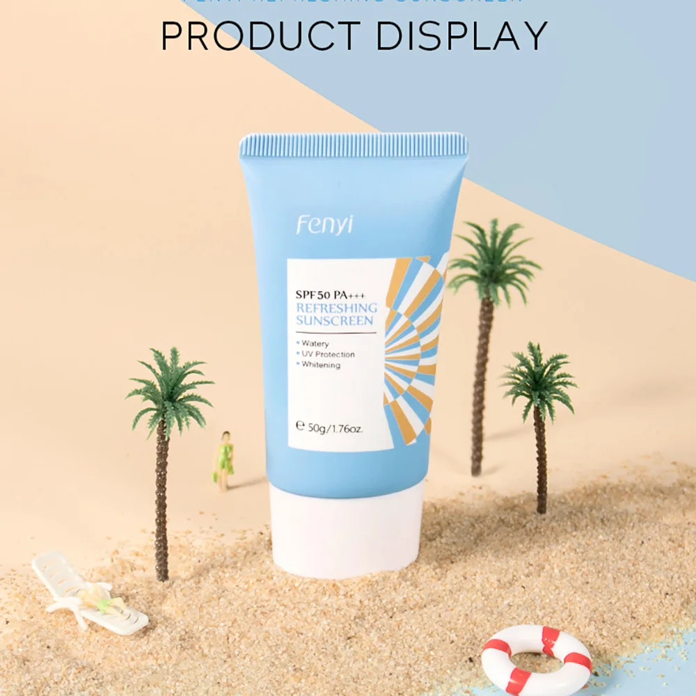 FENYI Refreshing Sunscreen Cream 50g Hydrating Moisturizing Makeup Primer Sunscreen 2 in 1 Face Base SPF Lightweight Non Greasy
FENYI Refreshing Sunscreen Cream 50g Hydrating Moisturizing Makeup Primer Sunscreen 2 in 1 Face Base SPF Lightweight Non Greasy