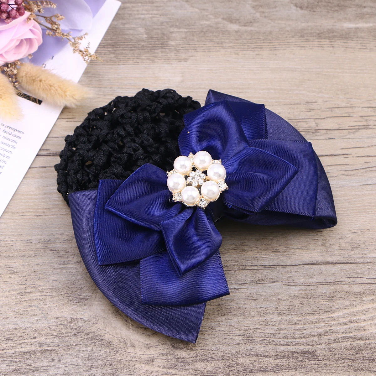 Pearl Hair Pins Women Elastic Clips Blue Nurse Bow Headdress Snood Hairpins Bun Nets Long Hair Neck Cool Office Wear Party Date
Pearl Hair Pins Women Elastic Clips Blue Nurse Bow Headdress Snood Hairpins Bun Nets Long Hair Neck Cool Office Wear Party Date