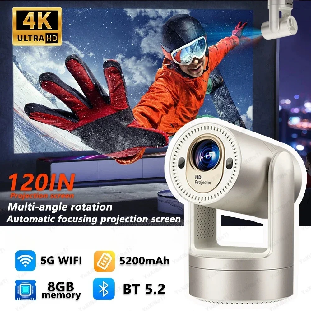 HT25 WiFi Portable Projector Full HD 4K Support 400ANSI Android 9.0 Projector Auto Keystone & Electric Focus Built-in Battery
HT25 WiFi Portable Projector Full HD 4K Support 400ANSI Android 9.0 Projector Auto Keystone & Electric Focus Built-in Battery