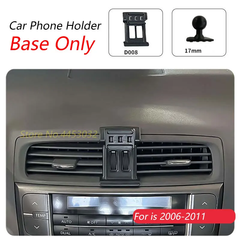 Автомобильный держатель для телефона для Lexus is 2006-2011 250 300, специальная фиксированная подставка 17 мм, не блокирующая воздуховыпускное отверстие, аксессуары для интерьера
Автомобильный держатель для телефона для Lexus is 2006-2011 250 300, специальная фиксированная подставка 17 мм, не блокирующая воздуховыпускное отверстие, аксессуары для интерьера